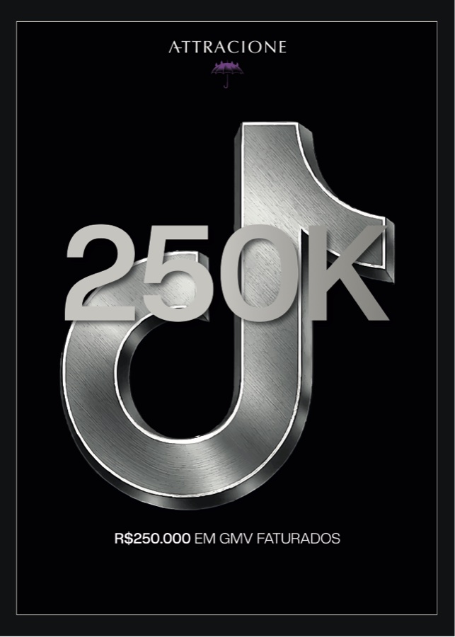 Placa 250K: R$250.000 em GMV faturados
