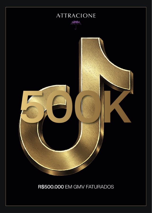 Placa 500K: R$500.000 em GMV faturados